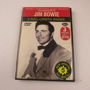 Adventures of‎ Jim Bowie 3 Full Length Shows Vol. 2 Digitally Remastered DVD